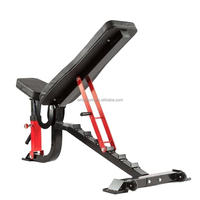 Banc de musculation réglable pliable, durable, noir, en métal, multifonctionnel, équipement de fitness moderne