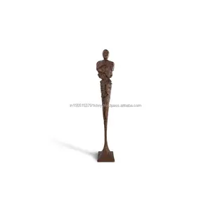 Popular Pick Decorative Fine art Aluminium Skinny Chiseled Male Statue Available from India with International Shipping