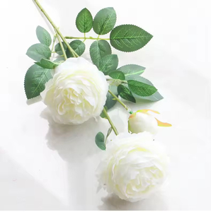 European <b>style</b> 3-<b>headed</b> western peony Artificial flower home wedding decoration Artificial flower three-<b>headed</b> western peony - Product Image 4