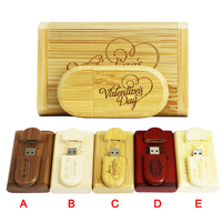 Wood Flash Drive 16GB USB 2.0 3.0, Flash Drive 32GB Stik Memori Drive 4GB 8GB 64GB 1TB 2TB Kunci USB