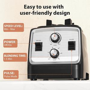 Licuadora de Pared de Gran Capacidad de 3 Litros, Licuadora de Cocina de <span class=keywords><strong>Doble</strong></span> Vaso y Molinillo, Vaso de 3 Litros, Licuadora 2 en 1 para Café y Jugos - Product Image 3