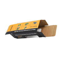 Boîte en carton ondulé WALKIN personnalisée pliable pour avion, en matériaux recyclés, avec pelliculage mat, pour emballages de snacks et cadeaux