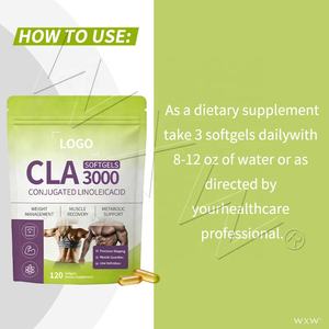 Capsules d'acide linoléique conjugué fiables et de bonne qualité, gestion du poids, santé immunitaire, complément nutritionnel pour adultes - Product Image 3