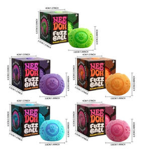 6.5CM Needoh Flower Fuzz <b>Ball</b> <b>Squeeze</b> Toys Soft Squishy Office Anxiety Stress Relief Sensory Toys Quick Rebound Fidget Toys - Product Image 3