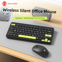 Untuk Set Keyboard dan Mouse Nirkabel WK40 Desain Ergonomis Tahan Air Ringkas Portabel untuk Penggunaan Desktop/Laptop Kantor Tersedia di Stok