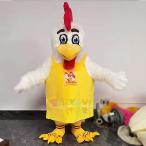 Costume de mascotte de poulet personnalisé à double style pour adultes, super-héros/poule mignonne, déguisement pour la publicité de marque et <span class=keywords><strong>les</strong></span> événements commerciaux - Product Image 4