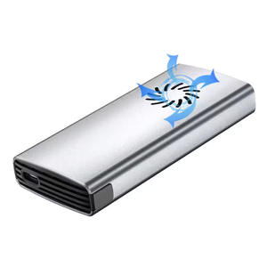 เคสอะลูมิเนียมดีไซน์ใหม่พร้อมพัดลมระบายความร้อนสำหรับ M.2 NVMe SSD รองรับ NGFF NVME สำหรับ Kinston M.2 SSD เคส NVMe ความเร็วสูง - Product Image 1