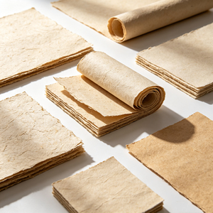 Mini Square Small Raw Bark Paper Great For Tiny Handcraft Mini Envelope Making Micro Ornament And DIY Scrap Embellishment - Product Image 6