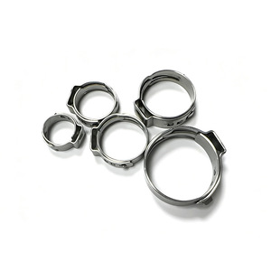 Colliers de serrage pour tuyaux PEX en acier inoxydable de 1 pouce, pour remplacement et réparation, avec conception à oreille unique et sans dégradé - Product Image 2