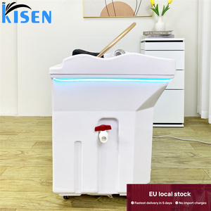 อ่างสระผมเคลื่อนที่ KISEN EU Stock พร้อมถังเก็บน้ำ 60 ลิตร อ่างสระผมแบบพกพา ดีไซน์ทันสมัย เก้าอี้สระผม - Product Image 2