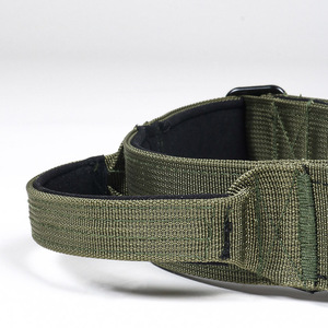 Collar de perro táctico militar de nailon personalizado de diseñador combatido y conjunto de correa de plomo - Product Image 3