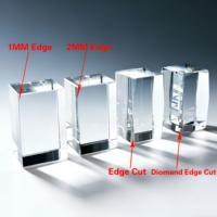 Cube en cristal K9 de qualité optique, sans bulles, à haute transmission lumineuse, pour gravure laser 3D, souvenir photo, cadeau