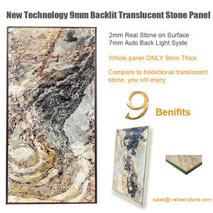 <span class=keywords><strong>Panneau</strong></span> mural translucide rétroéclairé en pierre naturelle pour la maison, le bureau, l'hôtel, la réception, le <span class=keywords><strong>restaurant</strong></span> - Product Image 2