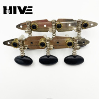 HIVE Wholesale Black Double Hole Steel Column Three in One Integrated Classical Guitar Tuning Peg & Guitar Tuner Accessories