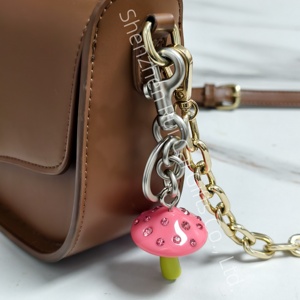 New Personality Pendant Color Mushroom Dice <b>Key</b> <b>Ring</b> Mobile Phone Bag Car <b>Key</b> <b>Ring</b> Gift - Product Image 5