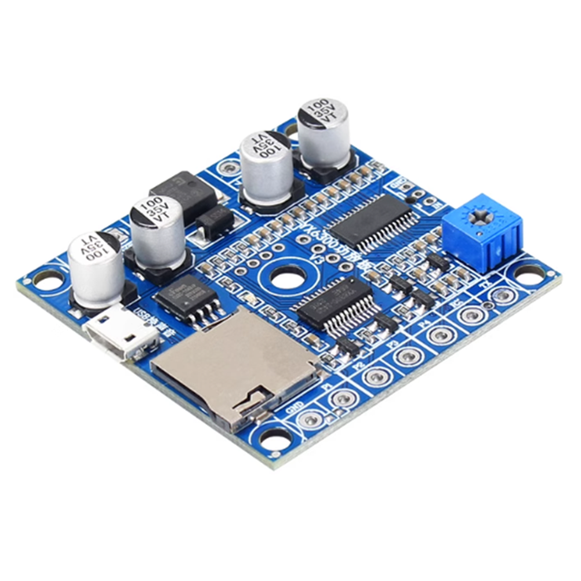 MP3 Module Sound Board with 15W Class D Amplifier High Quality Voice Playback Module (Module Only Without Sensor)