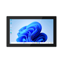 Moniteur tactile encastré 12V 15,6 pouces, tablette PC avec système d'exploitation Linus, RS232, RS485, USB 3.2, 4G LTE pour distributeur automatique, HMI, kiosque