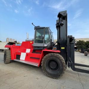 Chariot élévateur diesel Kalmar 25 tonnes 4x4 tout-terrain d'occasion avec déplaceur latéral hydraulique, mât à trois sections, pneus pneumatiques - Product Image 6