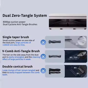 Macchina per pulire e pulire il pavimento intelligente completamente automatica con funzioni di aspirazione e asciugatura per lavaggio - Product Image 4
