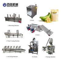 Ligne de production de poudre de chips de banane de qualité supérieure, machine à fabriquer de la farine de banane, machine à broyer les plantains secs