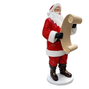 Statue de soldat casse-noisette en fibre de verre OEM, grande décoration festive de Noël, sculpture en FRP pour centre commercial - Product Image 1