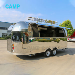 CAMPTRL Remorque de restauration mobile en acier inoxydable, cuisine mobile, <span class=keywords><strong>camion</strong></span> de restauration rapide entièrement équipé - Product Image 2