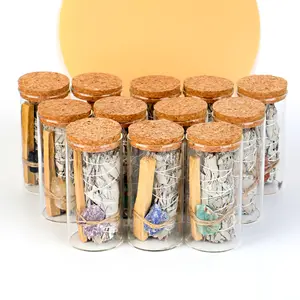 New Arrival Beautiful Gifts Colorful Crystal Decoration Sage Smudge Kit For Fengshui