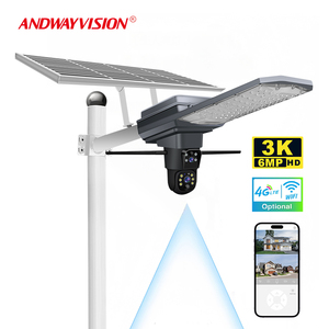 4G Nhà Thông Minh Ống Kính Kép Máy Ảnh Trên Ánh Sáng Đường Phố Đèn Với Không Dây Tầm Nhìn Ban Đêm Tự Động Theo Dõi Năng Lượng Mặt Trời Ánh Sáng Đường Phố CCTV Máy Ảnh - Product Image 2