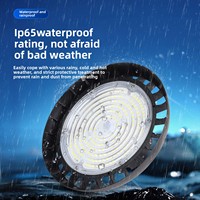 Lampe UFO transfrontalière étanche IP65 pour éclairage industriel d'entrepôt, lampe de mine pour carrelage, en matériau PC, AC100-277