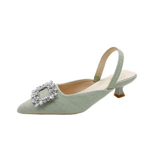 <span class=keywords><strong>Sandali</strong></span> da Donna con Fibbia in Diamanti Argentati, Scarpe con <span class=keywords><strong>Tacco</strong></span> <span class=keywords><strong>5</strong></span> <span class=keywords><strong>cm</strong></span>, Nuovi Stili Formali - Product Image 6