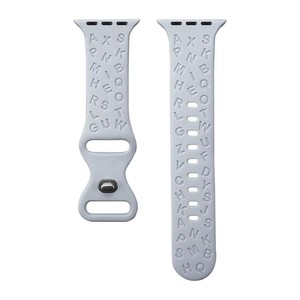 Correa de Silicona con Hebilla de Mariposa y Letras para Apple Watch, Compatible con Ultra S8, Watch 7 y 6, Universal - Product Image 1