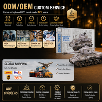Kit de Modélisme 3D en Métal Sherman Car DIY – Jouet Éducatif STEM Personnalisable en Gros, Cadeau Décoratif, Vente Directe Usine, OEM, CE EN71