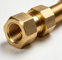 Kit de blocs de collecteur en laiton usinés CNC, ensemble de raccords pneumatiques à compression pour système de contrôle de fluides en pipeline
