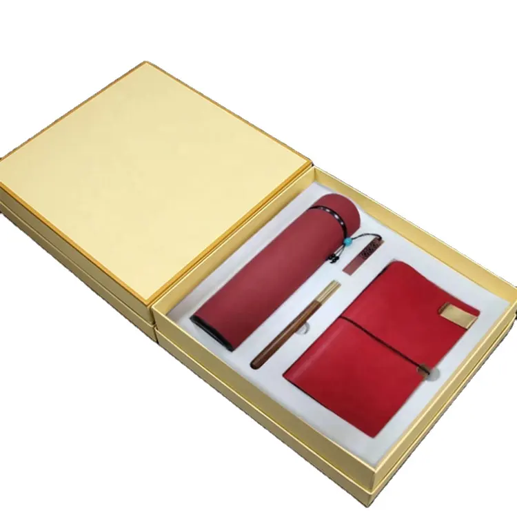 Düşük adedi özel Logo vakum bardak Usb bellek Disk kalemler dizüstü promosyon kurumsal hediye öğeleri müşteri için lüks iş hediye seti