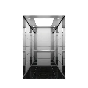 VKS Fuji lift lift penumpang profesional, lift komersial 8 orang etching kabin lift
