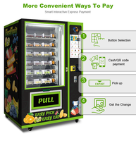 Distributeur automatique réfrigéré Miracle Distributeur combiné de salades de fruits par ascenseur pour centre commercial
