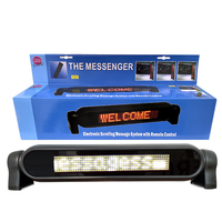 Pantalla LED para Ventana de Coche de 12 V, Mini Tamaño, Súper Brillante, Letrero LED Móvil, Control Remoto, Tablero de Mensajes Desplazables LED Programable