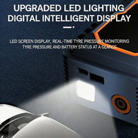 Démarreur de voiture intelligent avec écran numérique, pompe à air portable, booster de batterie automobile 15V, alimentation de secours avec compresseur et LED