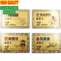 Cartes Métalliques, Talisman Personnalisé du Zodiaque Chinois et des Créatures Mythiques, Pièce de Prière de Poche Plaqué Or avec Émail Rouge
