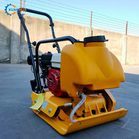 Compacteur de sol manuel portatif mini, plaque vibrante, rouleau compacteur, moteur 3 CV, pour la compactation des fondations de construction