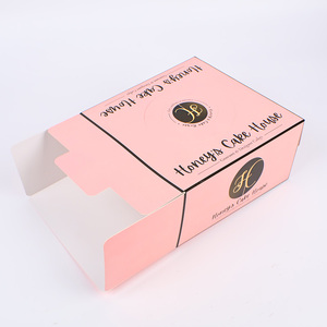<span class=keywords><strong>Caja</strong></span> de Regalo de Papel Rosa Ecológica de Tamaño Pequeño, <span class=keywords><strong>Caja</strong></span> de Pastel Biodegradable con Tapa Transparente, Solución de Empaque - Product Image 3