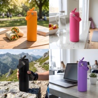 Bouteille d'eau sport en acier inoxydable de 32 oz, sans BPA, anti-fuite, certifiée LFGB SGS, vente en gros