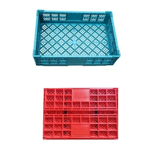 Collapsible Crate Collapsible Crate Cheap Heavy Duty Food Grade Collapsible Plastic Crate For Produce Recyclable Plastic Folding Crate For Fruits And Vegetables