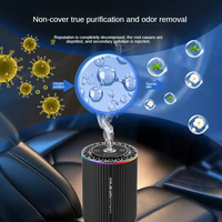 Désodorisant de voiture intelligent de luxe portable en alliage de 50ml Désodorisant de maison diffus de parfum de voiture automatique de type C avec lumière du ciel étoilé