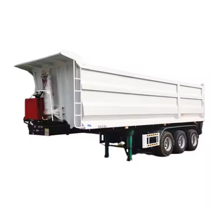 Camión Volquete en Forma de U con Capacidad de 40-50 Toneladas, Puerta Trasera de Acero al Carbono, Remolque para Transporte de Arena, Semirremolque Volquete Trasero - Product Image 1