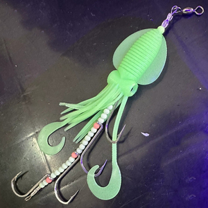 Señuelo DE PESCA DE <span class=keywords><strong>octupus</strong></span> suave con anzuelo, aparejo de pesca colgante de calamar, venta al por mayor, aparejos y aparejos de pesca - Product Image 4
