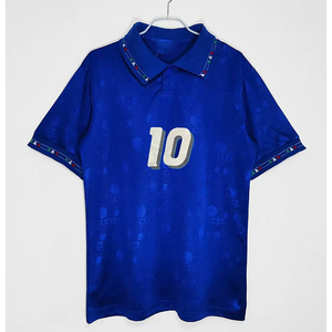 Thailand 1994 italia casa blu R. Numero di nome personalizzato maglia da calcio Vintage maglia da calcio BAGGIO #10 - Product Image 2