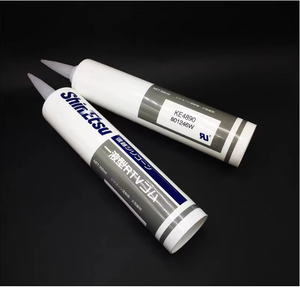 Shin Etsu Ke-4890 ignifuge résistant aux hautes températures Silicone mastic pour sceller l'aluminium, la céramique et les adhésifs en verre - Product Image 4