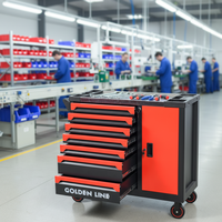 Armoire à outils professionnelle à 7 tiroirs avec verrou, chariot de rangement mobile robuste, capacité de charge de 300 kg, vente en gros OEM/ODM/OBM disponible
