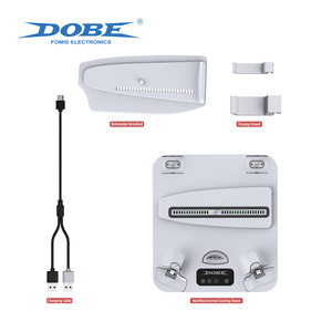 Ventilateur de refroidissement multifonction DOBE pour PS5, chargeur de manette, station de charge <span class=keywords><strong>VR</strong></span>, support vertical pour PS5/<span class=keywords><strong>Slim</strong></span>/Pro, accessoires de jeu - Product Image 5
